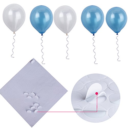200 Stk Luftballons (mit Doppelseitige Aufkleber und Bänder) Rund Ballons Geburtstag Heliumballons Hochzeit Helium Latexballons - 3
