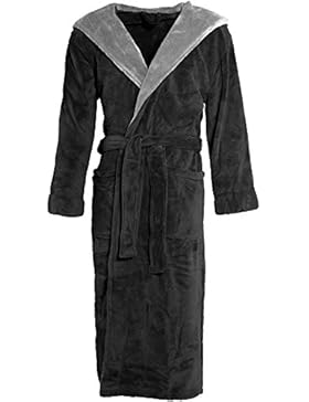 Bademantel mit Kapuze Damen u. Herren Mikrofaser, Coralfleece, Gewicht ca. 260g/m² Morgenmantel Sauna-Mantel CelinaTex...