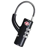 Passwort-Tick Reisetasche Code teleskopisches Vorhängeschloss 3 Passwort Zoll-Zertifizierung Kombination Kofferraum TSA-zertifizierte Kabel-Box-Schloss