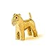 Produktbild Kerry Blue Terrier Hergestellt in U.K. Kunstvolle Hunde- Figur Sammlung (22 Karat Vergoldung / gold plattiert)