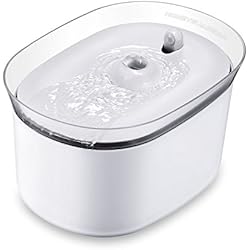 HoneyGuaridan W25 dispensador Silencia Fuente de Agua Automática Inteligente con Sensor de Infrarrojos,bebederos mascotas,Fuentes para Perros y Gatos - Pack de 3 Filtros de Carbón