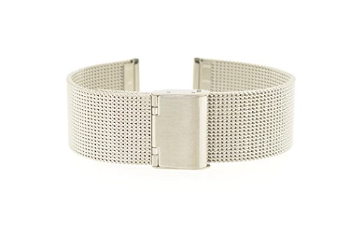 16mm Edelstahl Uhrenarmband M19 Milanaise mit Klappschließe 16mm Edelstahl Uhrenarmband M19 Milanaise mit Klappschließe