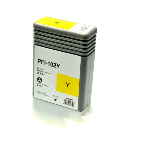 5 Tintenpatronen PFI-102 für Canon Imageprograf IPF 500 5100 600 6000 605 610 650 655 700 710 750 755 760 765 S L MFP M 40 – 0894B001-0898B001 – je 130 ml - 5