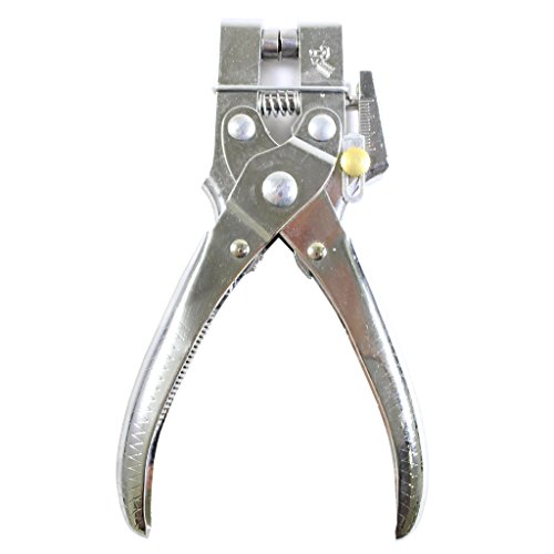 Lochzangenset Ösenzange mit 100 Ösen von Kurtzy – Metallösen Druckknopf Stud Ring Schneider Zange Werkzeug – ideales Werkzeug für Leder, Stoff, Gürtel, Kleidung, dekorative Reparatur - 2