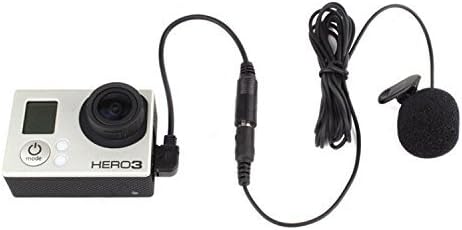 Lavalier Lapel Clip-on Omnidirectional Condenser Microphone for GoPro HERO3, HERO3+ and HERO4 Black, White and Silver Editions