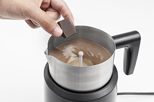 Caso 1663 Crema Latte und Choco Design Milchaufschäumer mit Induktion und besonderer Choco-Funktion zur Herstellung heißer Trinkschokolade aus Schokoladenstückchen, 500 W - 2