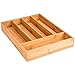 Produktbild Levivo Besteckkasten für Schubladen, Einsatz aus Bambus, Besteckeinsatz für Schublade, Besteck Organizer Holz, Schubladeneinsatz Messer & Gabeln
