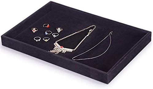 WEIQI BOX Jewelry display plate/flannel empty disk jewelry/counter see pallets/necklaces, ring jewelry display plate, no lid, not including jewelry, 35*24cm, 1