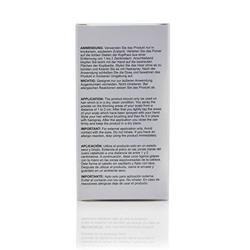 KÖ-HAIR FIBERS Haarverdichtung, Schütthaar, Streuhaar für lichtes Haar und Teilglatze 12g Farbe Schwarz - 7