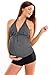 Octopus Women's Tankini Schwarz/Nadelstreifen