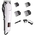 Pet's Dog Cat Trimmer KM-809A And Electric Hair Clipper White & Black Rechargeable Professional Electric Hair Clipper and Hair Trimmer, 120-Minute Run Time for The Razor