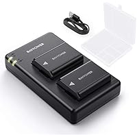 NP-FW50 RAVPower Camera Batteries Charger Set with Battery Case for
Sony A6000 A6500 A6300 A6400 A7 A7II A7RII A7SII A7S A7S2 A7R A7R2 A55
A5100 RX10 2-Pack Micro USB Port 1100mAh Estimated Price : £ 25.99