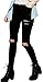 Produktbild iRachel Damen High Waist Jeanshose Destroyed Used look Denim Hose Skinny Jeans Hosen