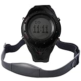 BestOfferBuy Chest Strap Belt Heart Rate Pulse Calorie Monitor Sports Watch YUDA-B18 Black