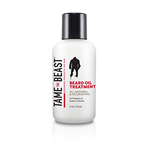 Tame the Beast Beard Oil Treatment, All Natural, 4 oz., Smooth Mint Scent