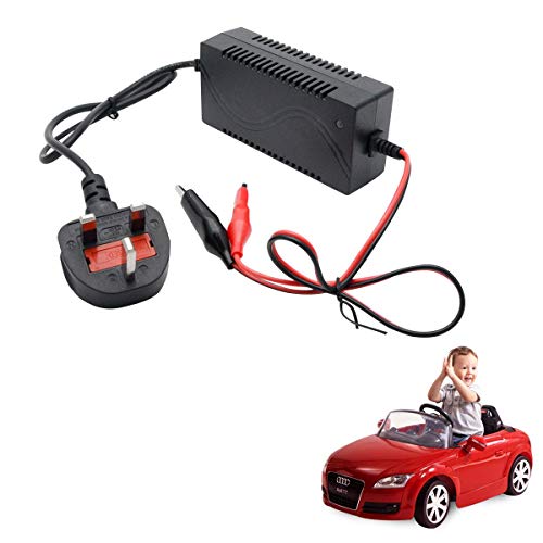 Sunwan DC 12 V 1000 mA Akku-Ladegerät Adapter für versiegelte Blei-Säure-Batterien für Kinder, elektrisches Fahrzeug, Auto, Fahrrad (UK-Stecker)