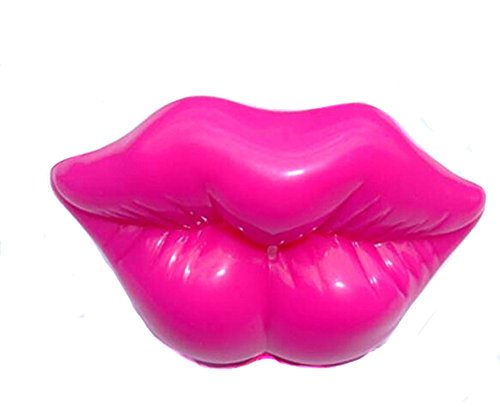 EJY Red Pink Lip Silicone Funny Nipple Dummy Baby Soother Nipples Teether Baby Pacifier Care (Red)