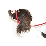 Dog & Field 8 Anti -Pull- Blei / Halter / Kopf Kragen (RED) - Einheitsgröße - Super Soft geflochtenes Nylon - Montageanleitung inklusive