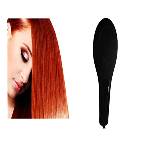 Taipove Electric Automatic LCD Digital Hair Straightener Styling Comb Hair Brushes (Five Colors) (Nubuck  )