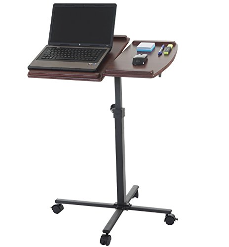 Laptoptisch Lancester, Notebooktisch Laptopständer, höhenverstellbar schwenkbar ~ Walnuss-Optik - 2