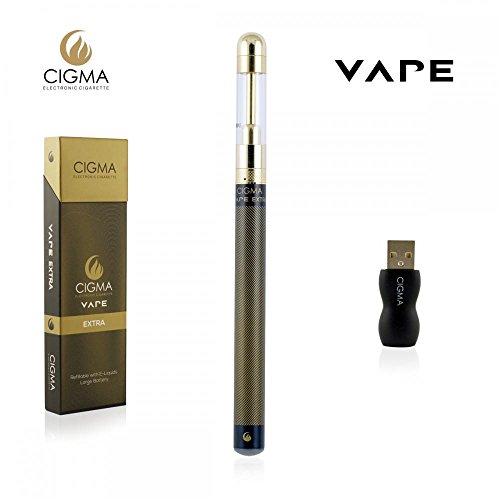 Cigma Vape | bater&iacute;a de gran tama&ntilde;o | Gran Clearomizer | Recargable recargable E Cigarette Starter Kit | E Shisha | bater&iacute;a recargable | Rellenable Clearomizer | vaporizador | negro | Garant&iacute;a de devoluci&oacute;n del dinero