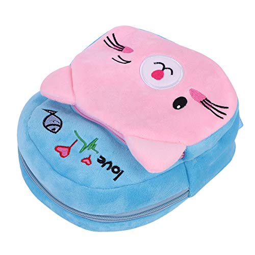 Sac à Dos Mignon en Peluche Bébé Cartoon Cartable Adorable Backpack Ecole pour Primaire Maternelle Petit Enfant Fille Garçon 1-3 Ans