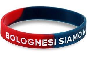 Acube srl Braccialetto Bracciale BOLOGNA FC 1909 in Silicone Rossoblu Prodotto Ufficiale