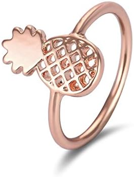 WANYAO 1 PC Fashion Cute Simple Hollow Pineapple Ring Jewelry Accessory (three colors)
