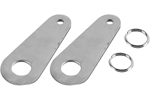 Laroal 2pcs Motorcycle Bell Hanger Stainless Steel Motorcycle Mounting Bracket for All Types of Motorcycle Bells Hook Keychain Hanger Motorcycle Guardian Lucky Bell Hook