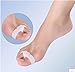 Ewin24 2 Pairs Revolutionary New Designed Stable 2 Holes Toe Separator Corrector Protect Bunion Straightener Hallux Valgus