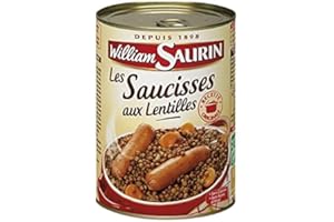 EPICERIE SALÉE WILLIAM SAURIN - Saucisses Lentilles 420G - Lot De 4