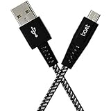 boAt Rugged v3 Extra Tough Unbreakable Braided Micro USB Cable 1.5 Meter (Black)