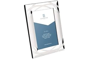 Zilverstad 7637233 - Verona Cornice per foto, lucida, laccato argento, 13 x 18 cm