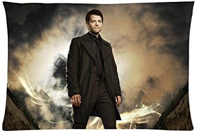 Custom Supernatural Castiel Misha Collins Zippered PillowCase&amp;Pillow Case Cover Standard 20x30 (Twin sides)