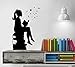 Produktbild WHDXYM Mädchen lesen magische Wandtattoo Schlafzimmer Vinyl Kunst Aufkleber Schule Klassenzimmer Bibliothek Familienzimmer Dekoration Wandbild 42x65cm