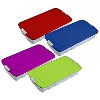 Amazon.de: Unterbettbox BETTKASTEN Bettcontainer blau