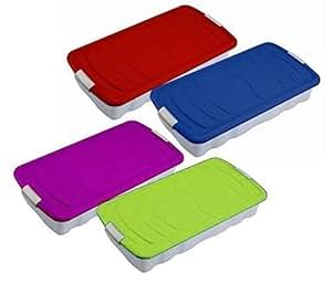 Amazon.de: Unterbettbox BETTKASTEN Bettcontainer blau