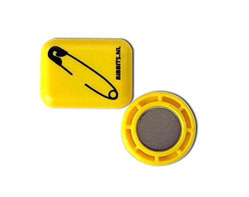 BibBits Bib Tuercas imanes para pettorali Broche Color Amarillo