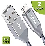 COMPATIBILIDAD: Diseño para todos los dispositivos con puerto Micro-USB como Samsung Galaxy S7 S6 J4 J6 plus j7 , Xiaomi Redmi 6A /Note 6 Pro/Redmi 7 Huawei P Smart/ P9 Lite/,CUBOT King Kong R9 / J3, BQ Aquaris X5/M5/E5/M8/M10 ...