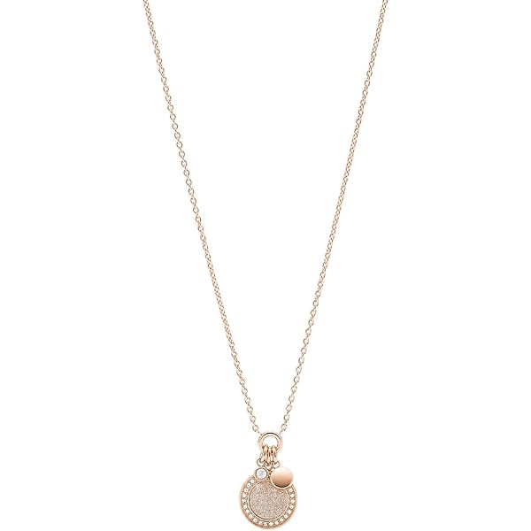 Collana con pendente Scorpione Sutton Zodiac in acciaio color oro e arenaria nera - JF04845710