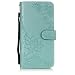 Produktbild Moto Z3 Play Hülle,Motorola Moto Z3 Play Case,Carols [Bauhinia]Design Muster Prägemuster Design Folio Cover Wallet im Bookstyle mit Standfunktion Karteneinschub und Magnetverschluß Etui für Motorola Moto Z3 Play - Grün