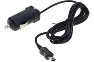 TRADE-SHOP Chargeur câble de charge adaptateur voiture pour Garmin Nüvi Nuvi 140 de 140 de T Garmin Nüvi 1440 1390-tpro 150 de 150-T de 150 T lm 2445lmw Garmin Nüvi 2445LMT 2445lmtw 2445lt 2447lmt 2455 2497lmt 2545lmt 2545lmt 2545lt