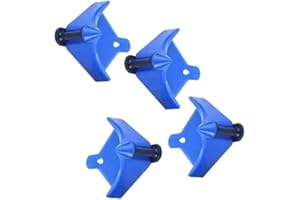 QENETY Car Hose Guide, 4pcs Car Wheel Hose Guide, Plastic Car Wash Hose Roller, Car Wheel Hose Slide Rollers Avoid Snagging