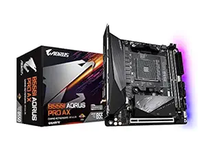 GIGABYTE B550I AORUS PRO AX (AM4 AMD/B550/Mini-Itx/Dual M.2/SATA 6Gb/s/USB 3.2 Gen 1/WiFi 6/2.5 GbE LAN/PCIe4.0/Realtek ALC1220-Vb/DisplayPort 1.4/2xHDMI 2.0B/RGB Fusion 2.0/DDR4/Gaming Motherboard)