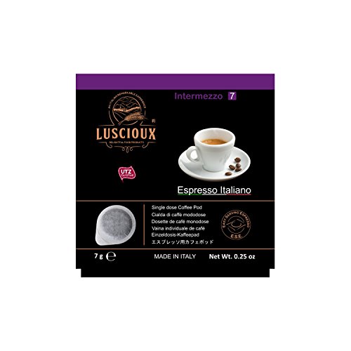 Preisvergleich Produktbild LUSCIOUX Intermezzo - 100 Kaffeepads ESE 44mm