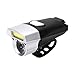 Produktbild HCFKJ Radfahren USB wiederaufladbare Fahrrad Licht Doppelscheinwerfer Kopf Licht Fahrrad LED + COB (SILBER)