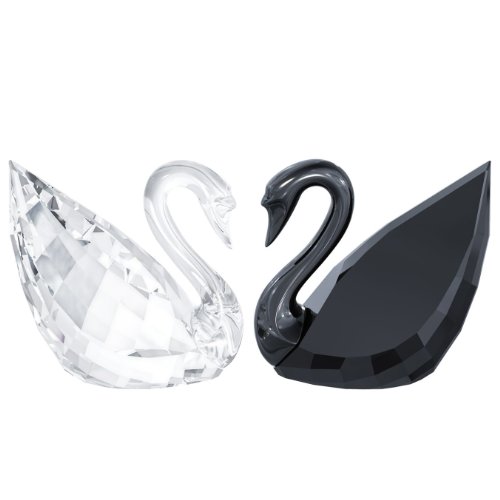 Preisvergleich Produktbild Swarovski Schwäne Crystal und Jet Swans Crystal and Jet 5075864