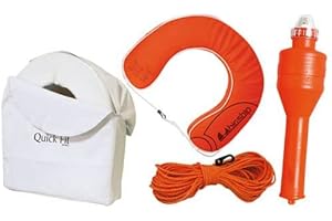 BIGSHIP Bouée fer à cheval orange équipée + housse blanche