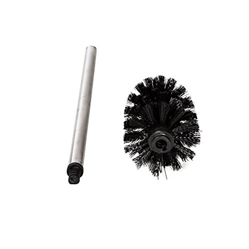 3er Set Edelstahl WC Bürste Ersatz Toilettenbürste ca. 35 cm ausstauschbarer Bürstenkopf - 2