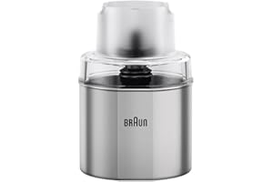 Braun Household nasadka do młynków do kawy i przypraw MQS 270 SI z systemem EasyClick Plus - akcesoria do blendera ręcznego Braun Household MultiQuick 7 i 9, srebrny